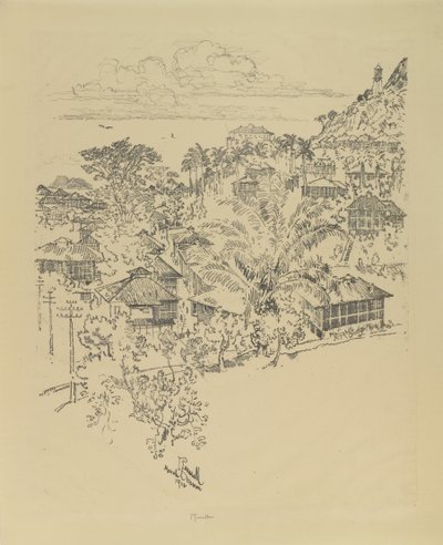 公式アンコン。管理棟、1912 作： Joseph Pennell