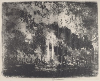 石油精製、インディアナ州ホワイティング、1915年。 作： Joseph Pennell