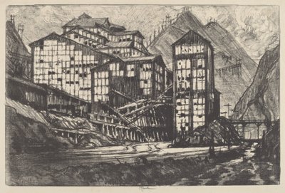 オールド ミリオン アイズ、1910 年。 作： Joseph Pennell