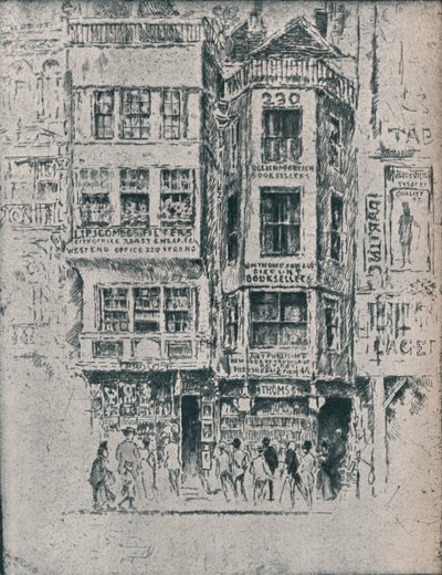 Old Strand Shops、c1900、1906-7 作： Joseph Pennell