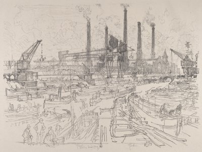 パワーハウス、ベルリン 作： Joseph Pennell