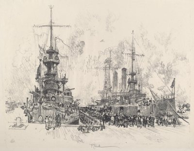再びサービスの準備ができました 作： Joseph Pennell