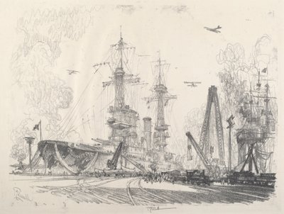 準備完了 作： Joseph Pennell