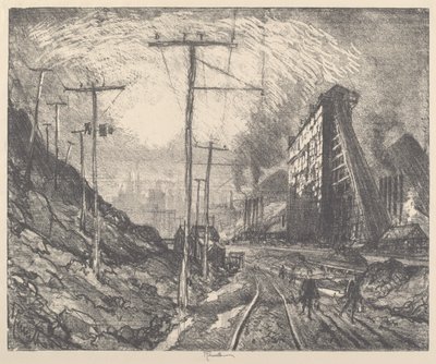 シェナンドー、1910年 作： Joseph Pennell