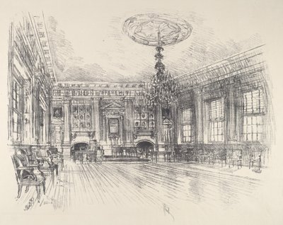 署名者室、独立記念館 作： Joseph Pennell