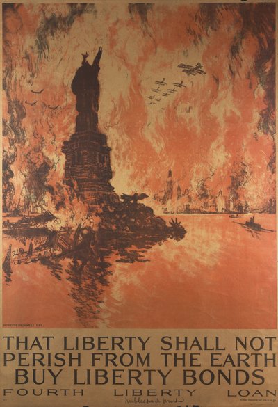 That Liberty Shall Not Perish From The Earth, Buy Liberty Bonds, 第一次世界大戦のポスター 作： Joseph Pennell