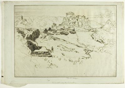 天文台からのアクロポリス 作： Joseph Pennell