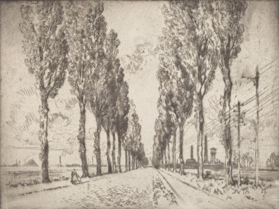 アベニュー、バレンシエンヌ、1910年。 作： Joseph Pennell