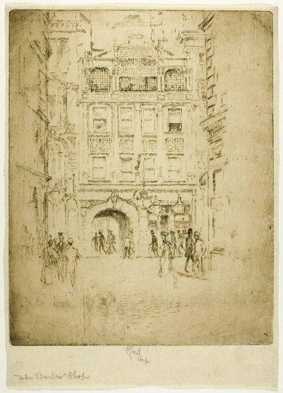 理髪店 作： Joseph Pennell