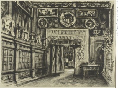 チャプターハウス、トレド大聖堂 作： Joseph Pennell