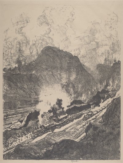 クレブラのカット、1912年。 作： Joseph Pennell