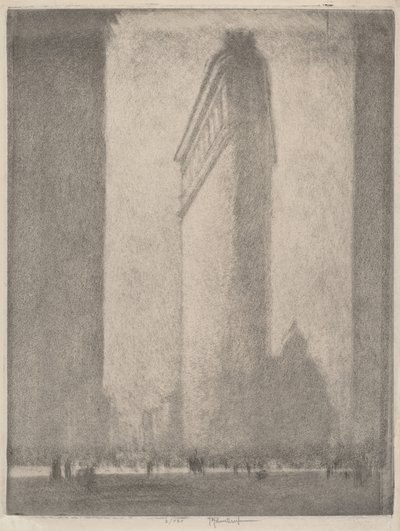 フラット アイアン ニューヨーク、1908 年。 作： Joseph Pennell
