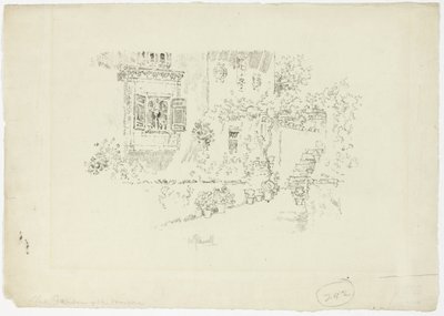 モスクの庭 I 作： Joseph Pennell