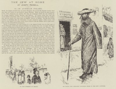 自宅のユダヤ人、ジョセフ・ペネル 作： Joseph Pennell