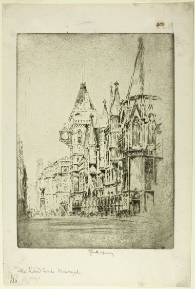 法廷 作： Joseph Pennell