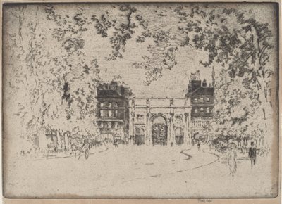 大理石のアーチ 作： Joseph Pennell