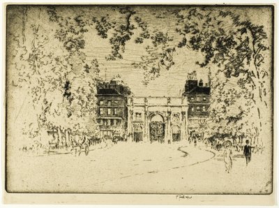 大理石のアーチ 作： Joseph Pennell