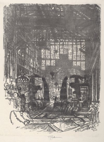 リベッター、1917年。 作： Joseph Pennell
