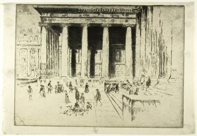 階段、大英博物館 作： Joseph Pennell