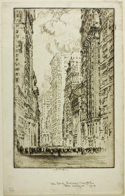 証券取引所 作： Joseph Pennell