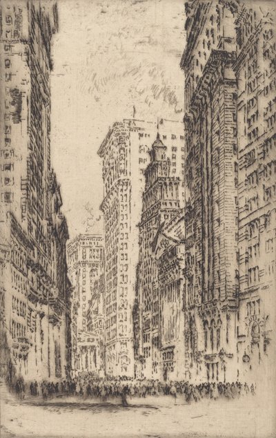 証券取引所、1904 年。 作： Joseph Pennell