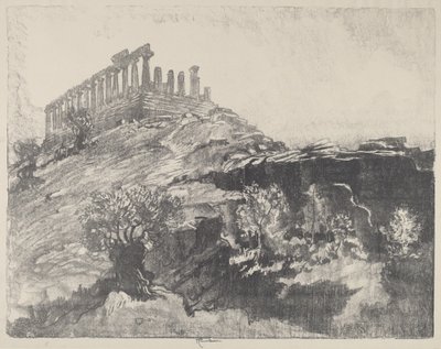 壁の調和の神殿、ギルゲンティ 作： Joseph Pennell