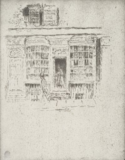 タバコ屋、1903年。 作： Joseph Pennell
