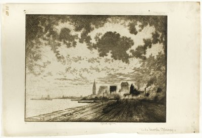 トラック、シカゴ 作： Joseph Pennell