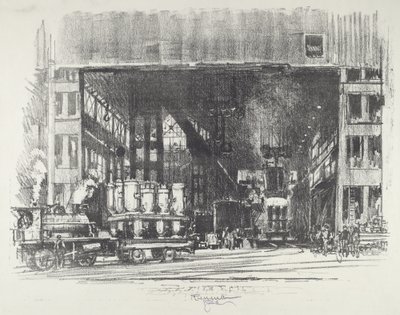 The Urns, Casting Big Shells, 1916. 作： Joseph Pennell