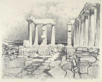 ワインダークシー、Sunium、1913。 作： Joseph Pennell