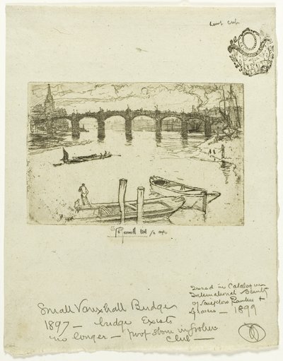 ボクスホール橋 作： Joseph Pennell