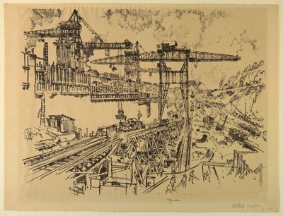 ミラフローレス ロックの壁 作： Joseph Pennell