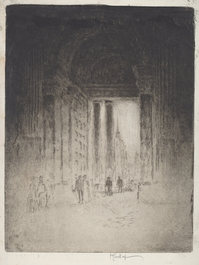 ウェスト ドア、セント ポール 作： Joseph Pennell