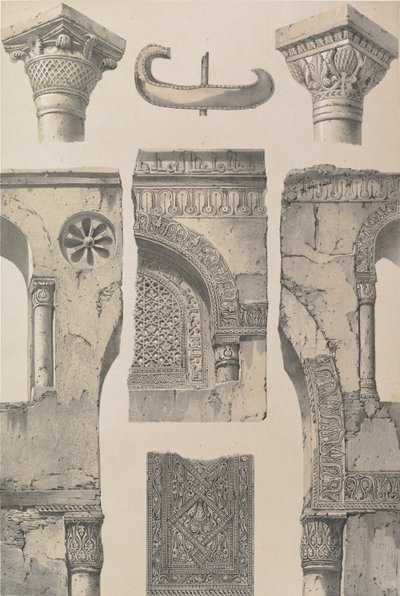 13.詳細、イブン・トウルーンのモスク、1843年 作： Joseph Philibert Girault De Prangey