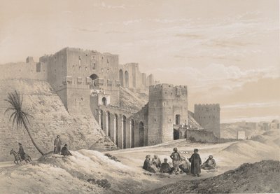 48.アレッポ城、1843年 作： Joseph Philibert Girault De Prangey