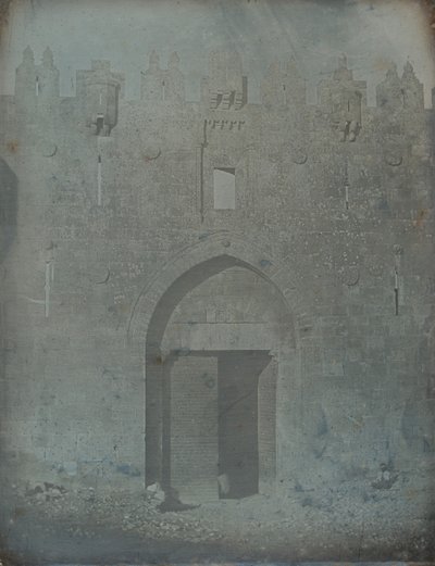 エルサレムのダマスカス門、1842-44年。 作： Joseph Philibert Girault De Prangey