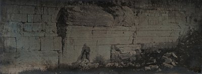 ロビンソンのアーチ、エルサレム、1842-44。 作： Joseph Philibert Girault De Prangey