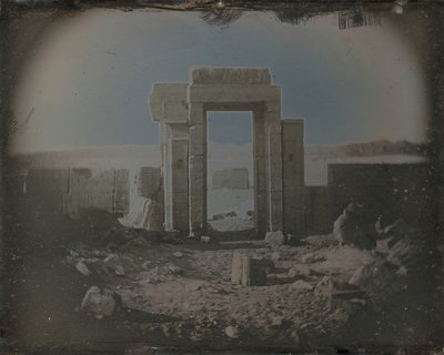 エドフのホルス神殿、1842-44年。 作： Joseph Philibert Girault De Prangey