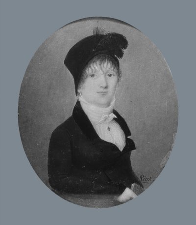 女性の肖像、カリフォルニア州。 1808年。 作： Joseph Pierre Picot de Limoelan de