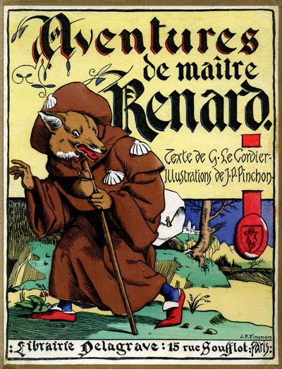 書籍『Les aventures de Maitre Renard』の表紙（印刷物） 作： Joseph Porphyre Pinchon