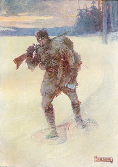 孤独な無軌道の雪、c1908、c1920 作： Joseph Ratcliffe Skelton