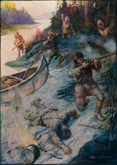 安全な人間は無かった、生命は安全ではなかった、1908年、c1920 作： Joseph Ratcliffe Skelton