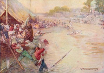 泥に詰まったボートは簡単なマークだった、1908年、c1920。 作： Joseph Ratcliffe Skelton