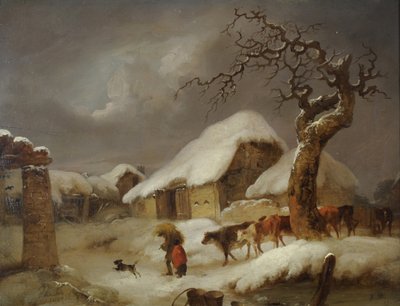 農場の雪 作： Joseph Rhodes