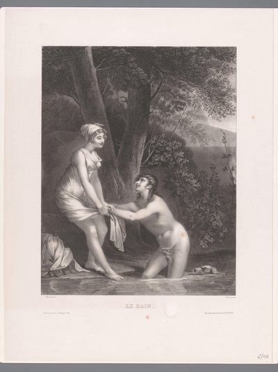 ダフニスとクロエの水浴び Le Bain (オブジェクトのタイトル) 作： Joseph Rose Lemercier