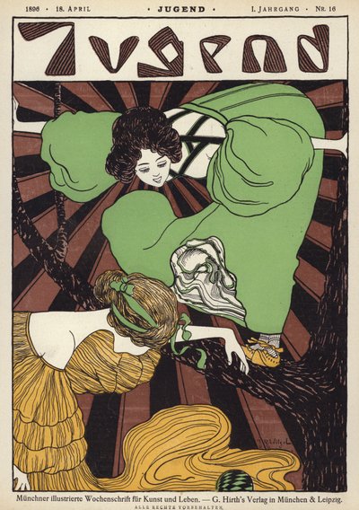 雑誌「Jugend」のカバーイラスト 作： Joseph Rudolf Witzel