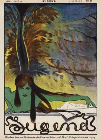 雑誌「Jugend」のカバーイラスト 作： Joseph Rudolf Witzel