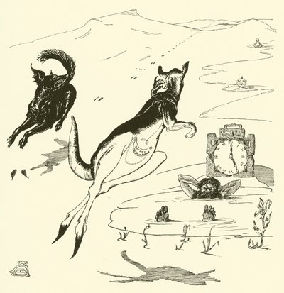 カンガルー爺さん（彫刻 作： Joseph Rudyard (after) Kipling