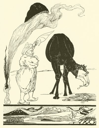 すべての砂漠を担当するジン（彫刻 作： Joseph Rudyard (after) Kipling