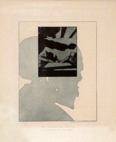 Der Zecher und der Tod（L&39;ivrogne et la Mort）、delasérieEinmodernerTotentanz（Une danse macabre moderne）。 作： Joseph Sattler